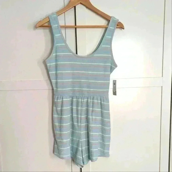 BP Terry Cloth Sleeveless Multicolor Romper - Picture 1 of 3
